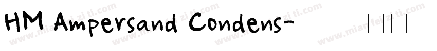 HM Ampersand Condens字体转换